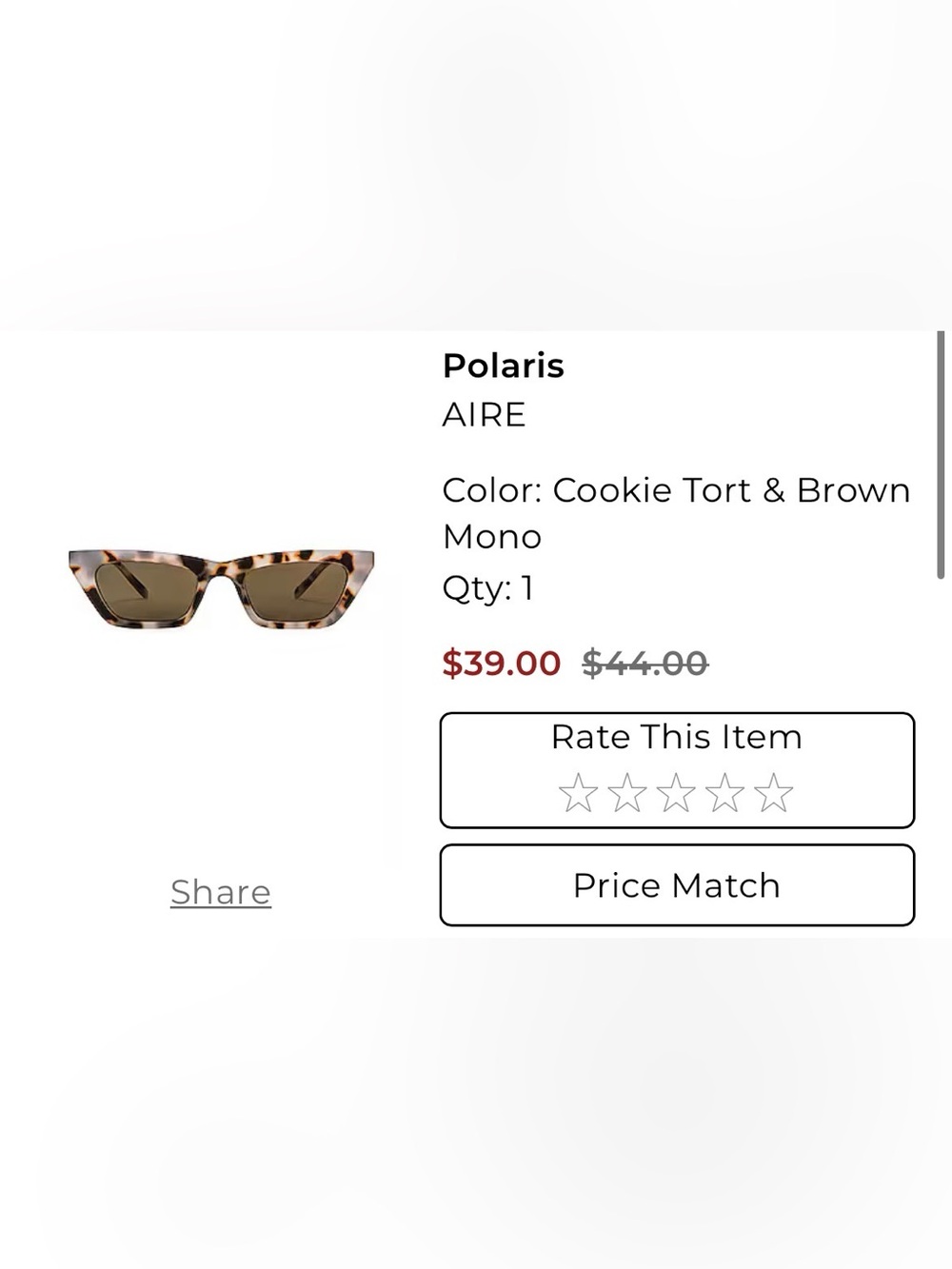 Polaris
AIRE sunglasses